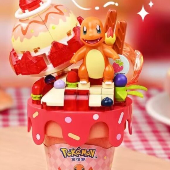 Keeppley Charmander Pokémon Ice Cream Series Building Blocks – Collectible Set